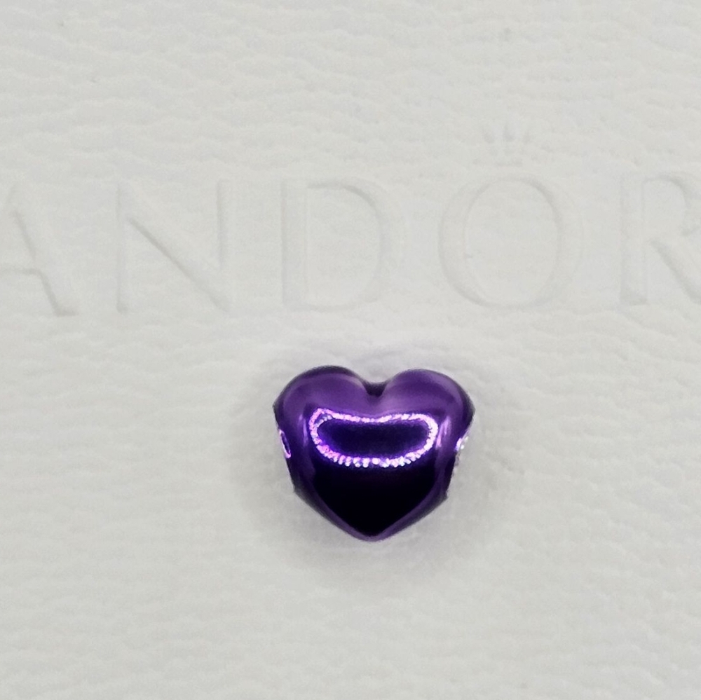 💜 Authentic Pandora HEART CHARM - Picture 7 of 7